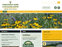 Tablet Screenshot of pennypackfarm.org
